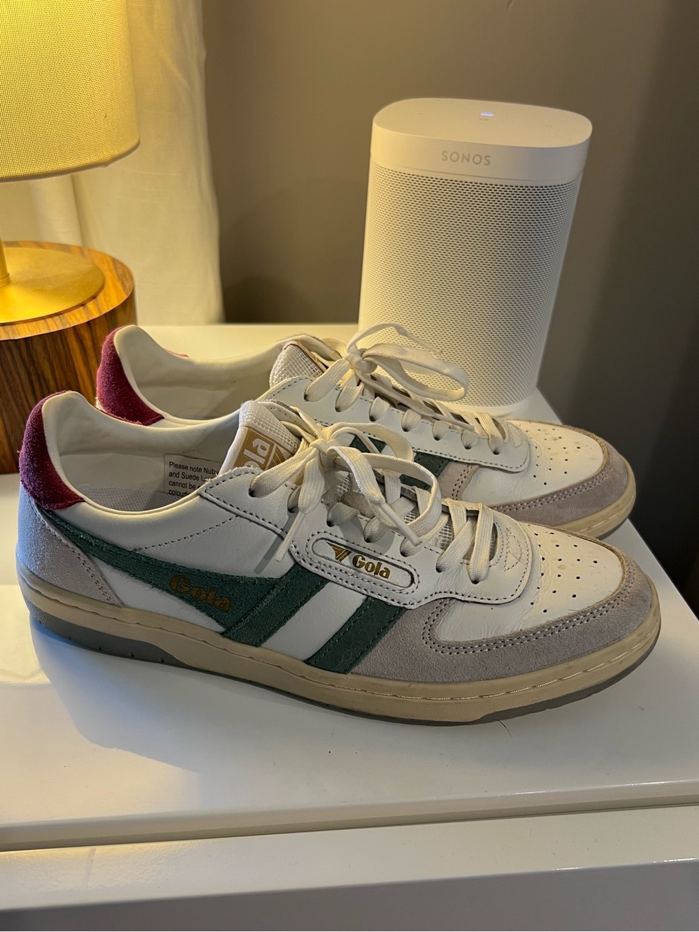 Gola Women’s Retro Trainer in White & Green